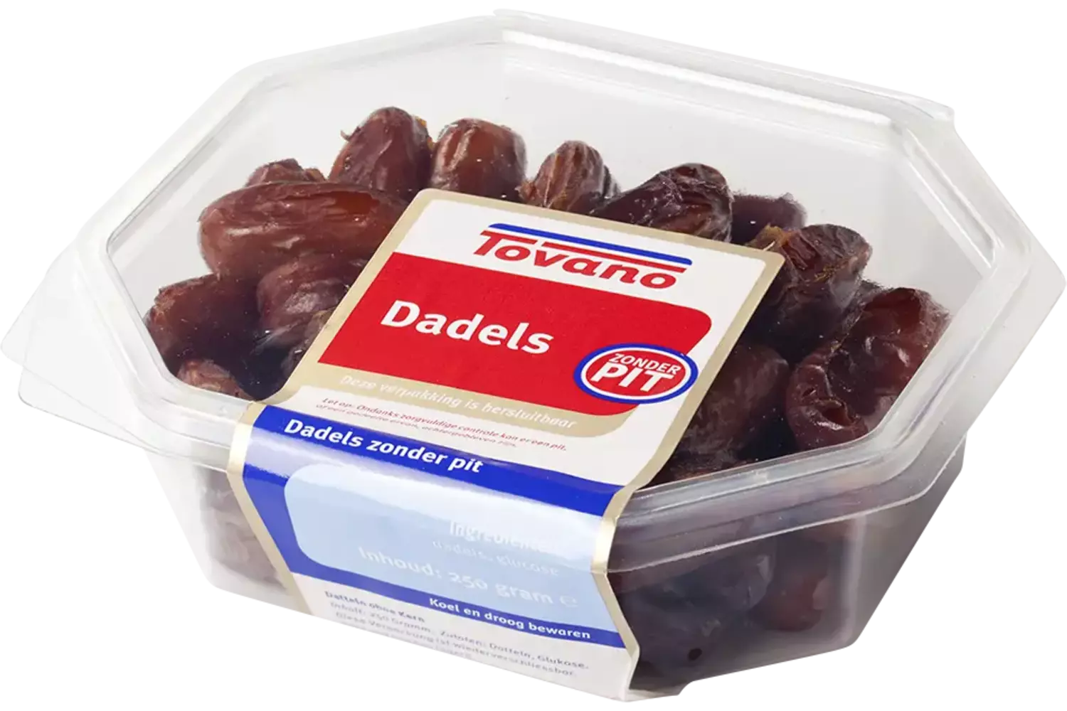 Dadels zonder pit 250gr stuk